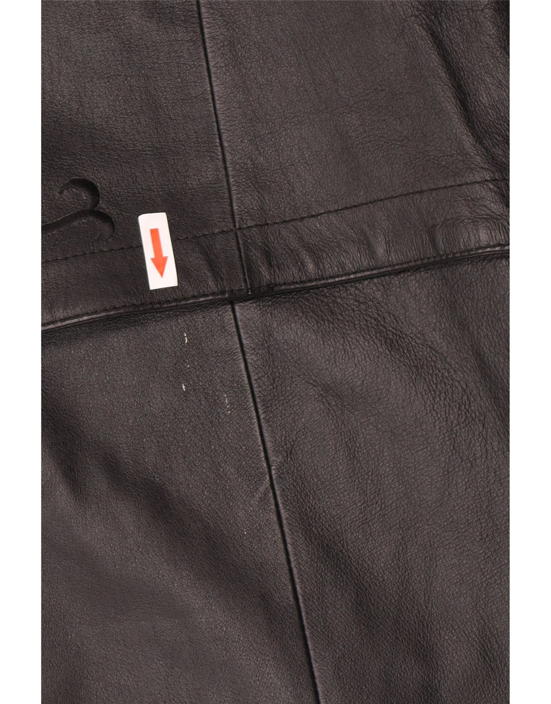 Vintage Γυναικείο Δερμάτινο Παλτό US 12 Large Black Floral Leather