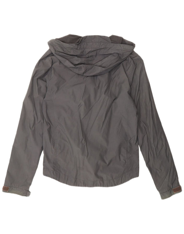 Lyle & Scott Ανδρικό μπουφάν βροχής με κουκούλα UK 36 Small Grey Nylon