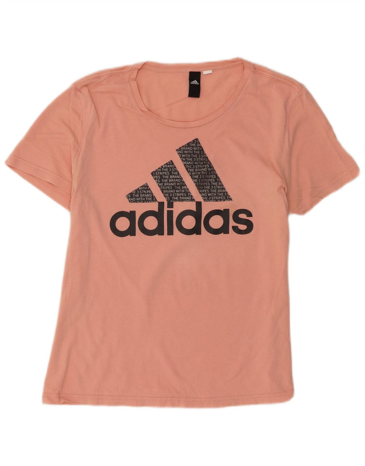 Γυναικείο γραφικό T-Shirt Adidas Top UK 14 Medium Orange