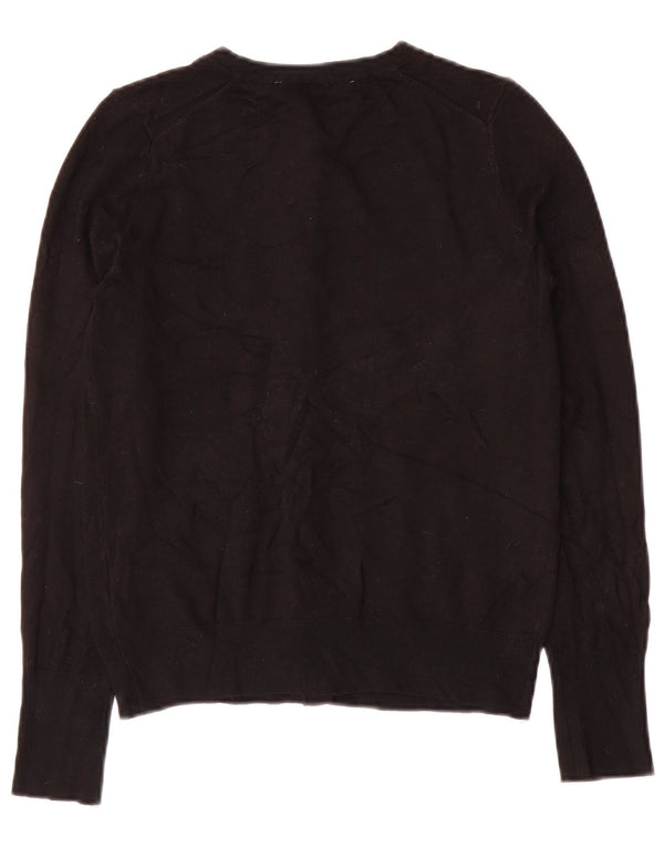 Zara Γυναικεία Ζακέτα πουλόβερ UK 10 Small Black Viscose