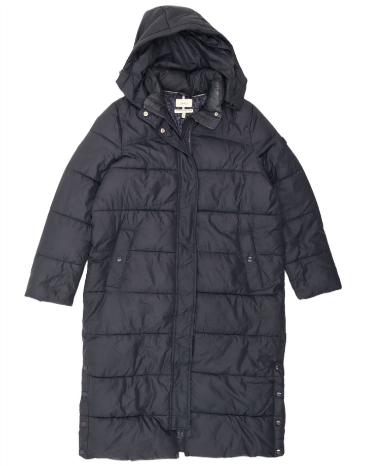 Joules Γυναικείο παλτό με κουκούλα με κουκούλα UK 10 Small Navy Blue Polyester
