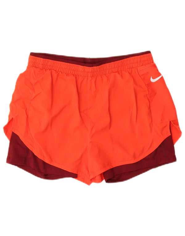 Γυναικείο αθλητικό σορτς Nike Dri Fit UK 12 μεσαίου πορτοκαλί πολυεστέρας