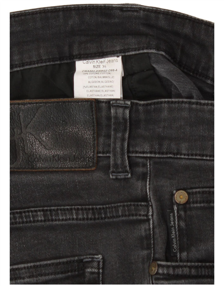 Ανδρικό τζιν ίσιο Calvin Klein W36 L32 Γκρι βαμβακερό