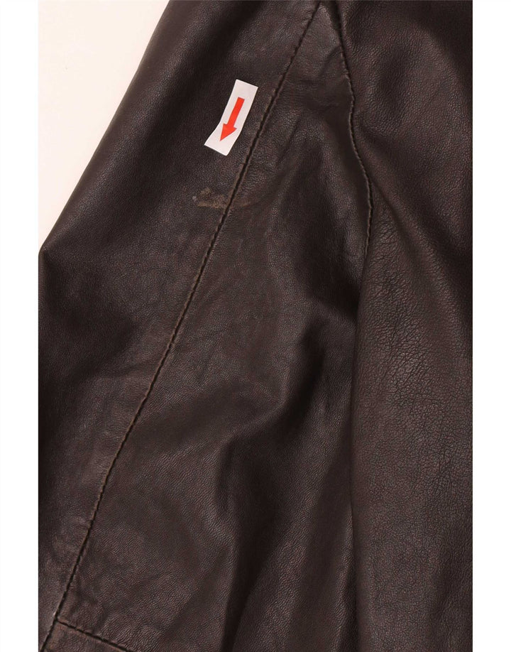 Ανδρικό δερμάτινο τζάκετ Superdry Military UK 42 XL Brown