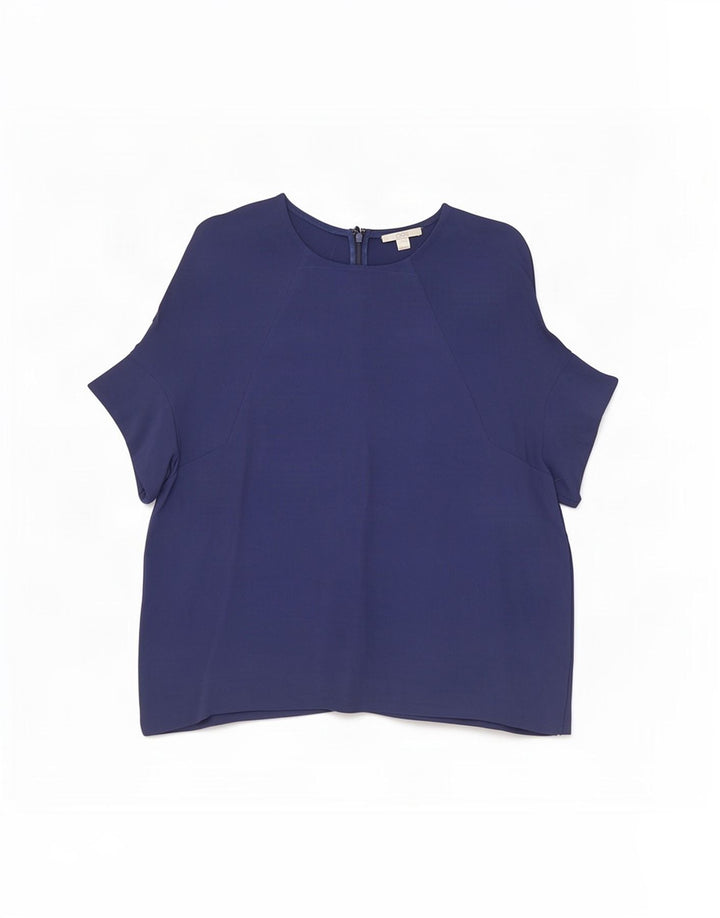 Cos Γυναικεία Μπλούζα Top EU 40 Medium Navy Blue Viscose