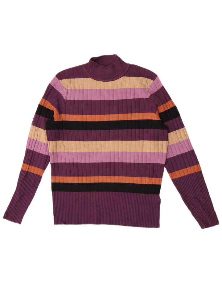 Marks & Spencer Γυναικείο πουλόβερ με λαιμό χελώνα UK 12 Medium Purple