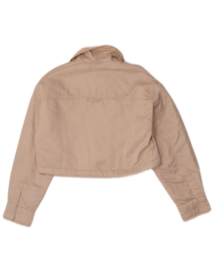 Zara Γυναικείο Μπουφάν Bolero Oversized UK 6 XS Off White Polyester