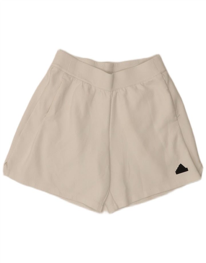 Ανδρικό αθλητικό σορτς Adidas Aeroready, μεσαίο λευκό βαμβακερό