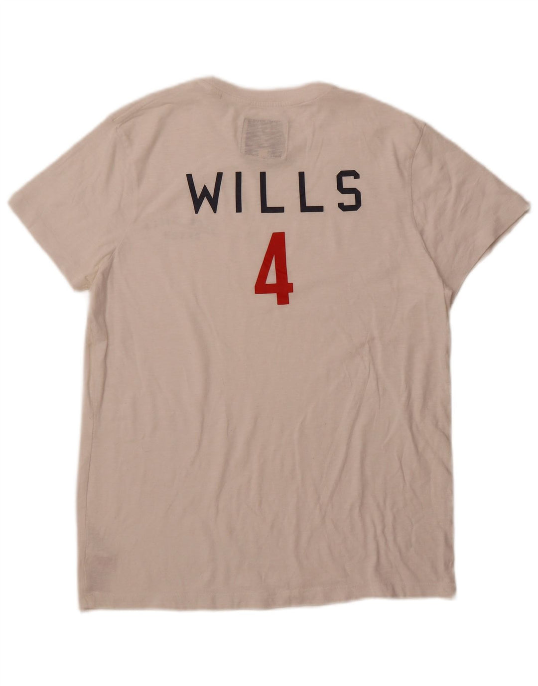 Ανδρικό γραφικό μπλουζάκι JACK WILLS Τοπ μεγάλο λευκό βαμβακερό