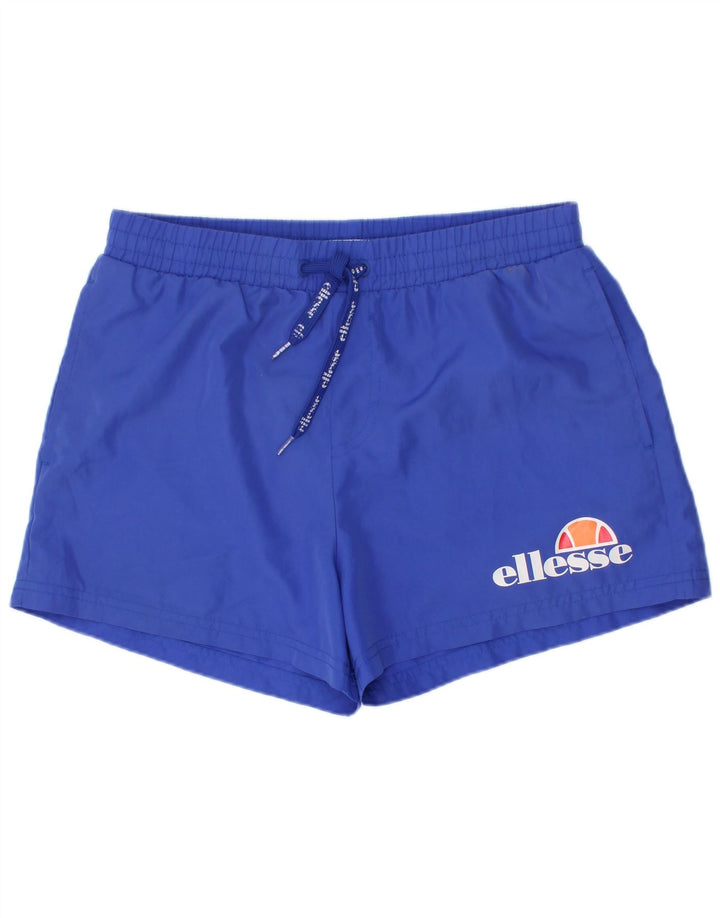 Ellesse Boys Graphic Swimming Short 11-12 Years Blue Polyester