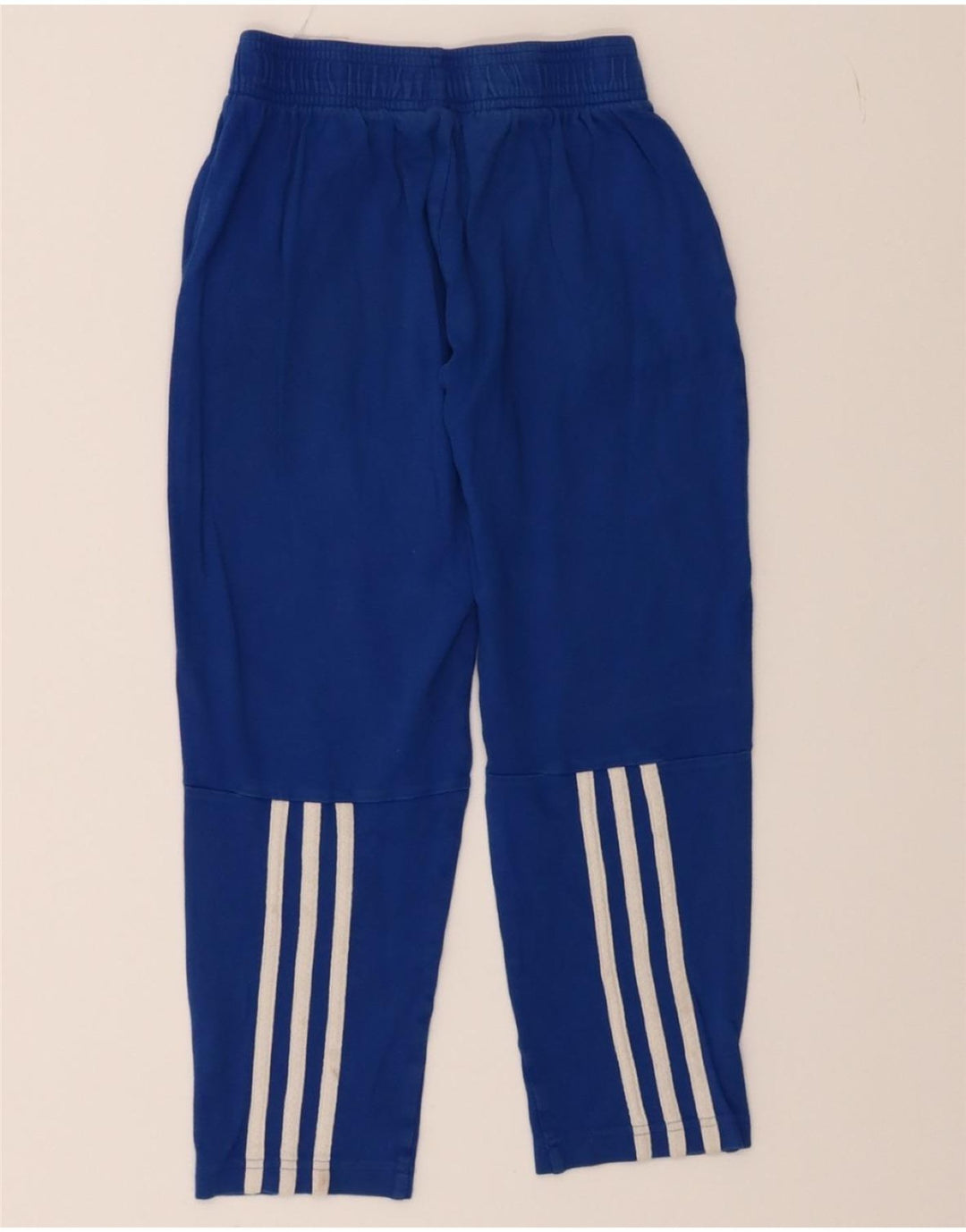 ADIDAS Boys Tracksuit Trousers 9-10 Years Blue Cotton Vintage Adidas and Second-Hand Adidas from Messina Hembry 