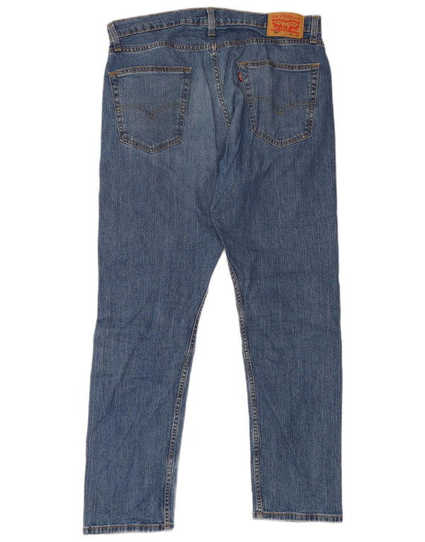 Levi's Mens 502 Tapered Jeans W36 L32 Blue Cotton