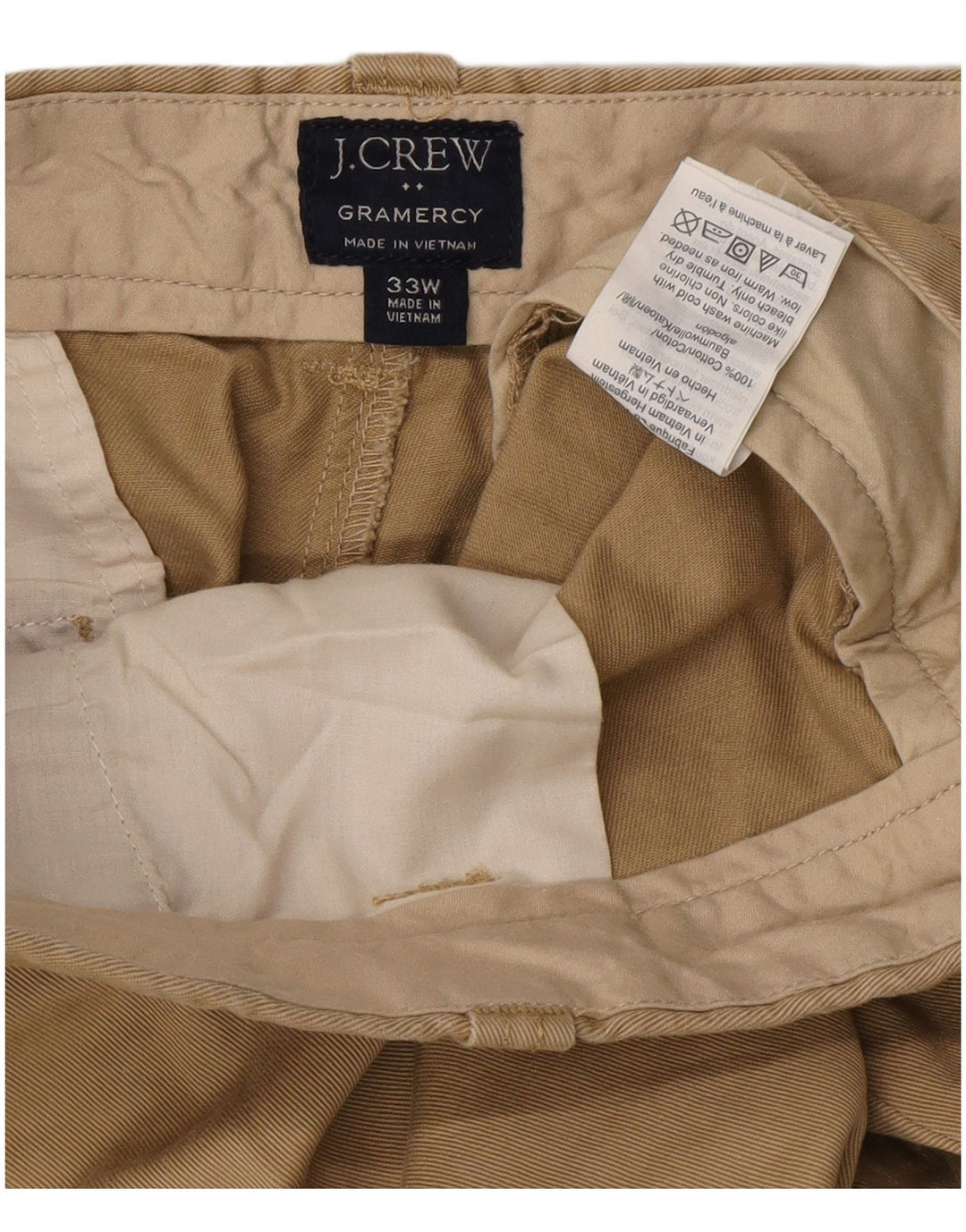 J. Crew Ανδρικό σορτς Chino Gramercy W33 Βαμβακερό μεσαίο μπεζ