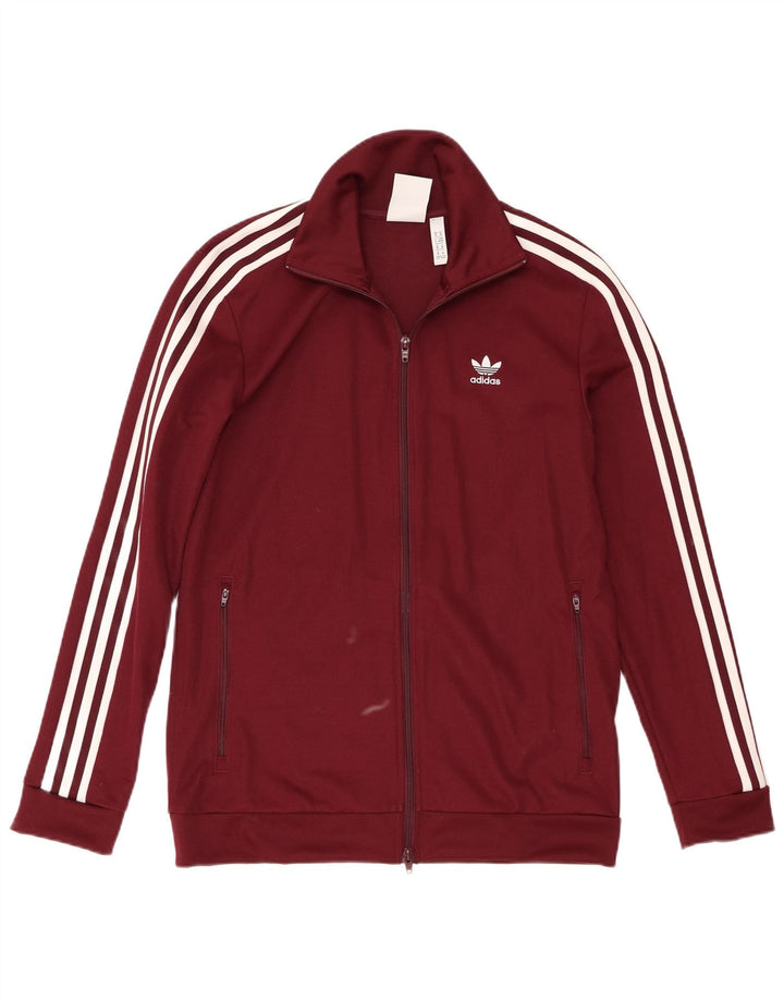Ανδρική φόρμα Adidas Top Jacket Βαμβακερό μεσαίο μπορντό