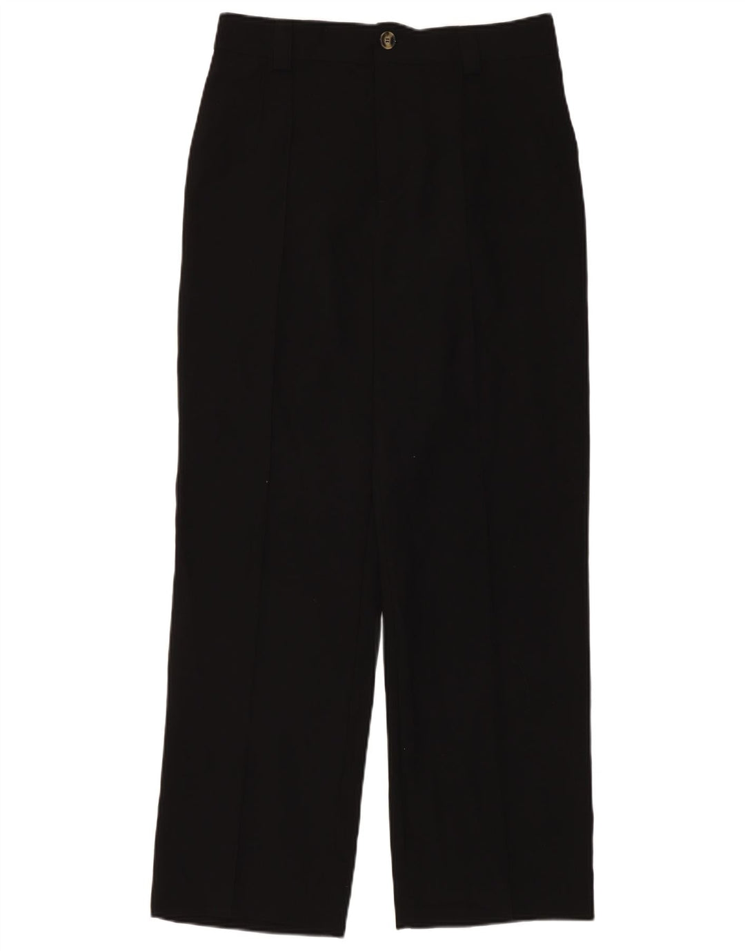 Zara Γυναικείο παντελόνι Chino με καρφίτσες μεγάλο W32 L32 μαύρο πολυεστέρα