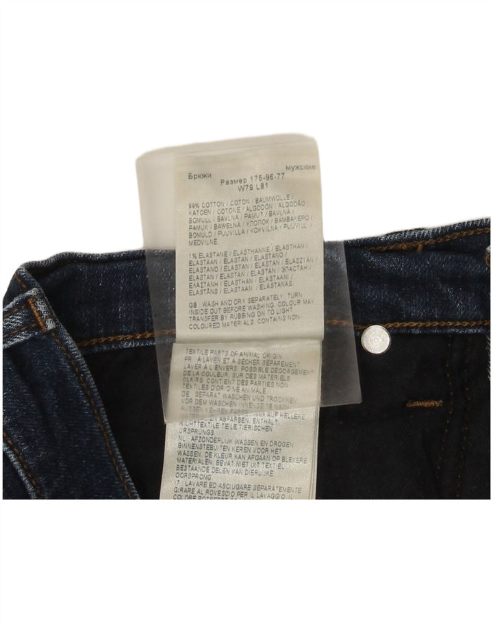Lee Mens Austin Tapered Jeans W31 L32 Blue Cotton