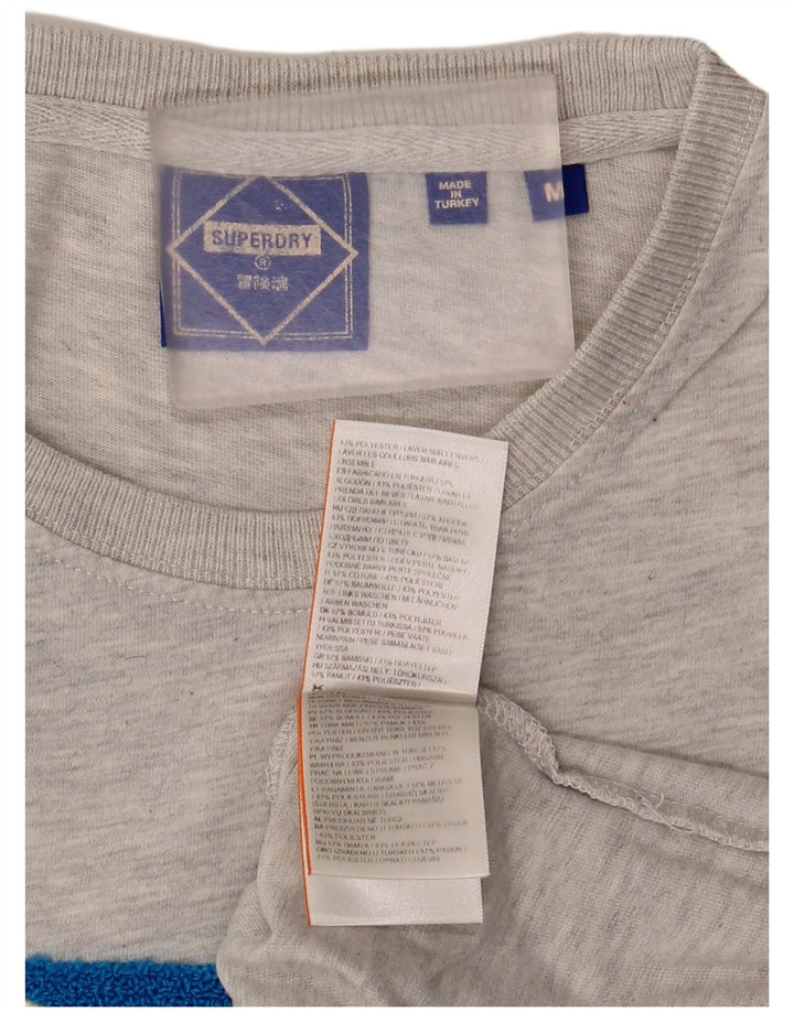 Ανδρικό γραφικό μπλουζάκι Superdry, Βαμβακερό, μεσαίο γκρι