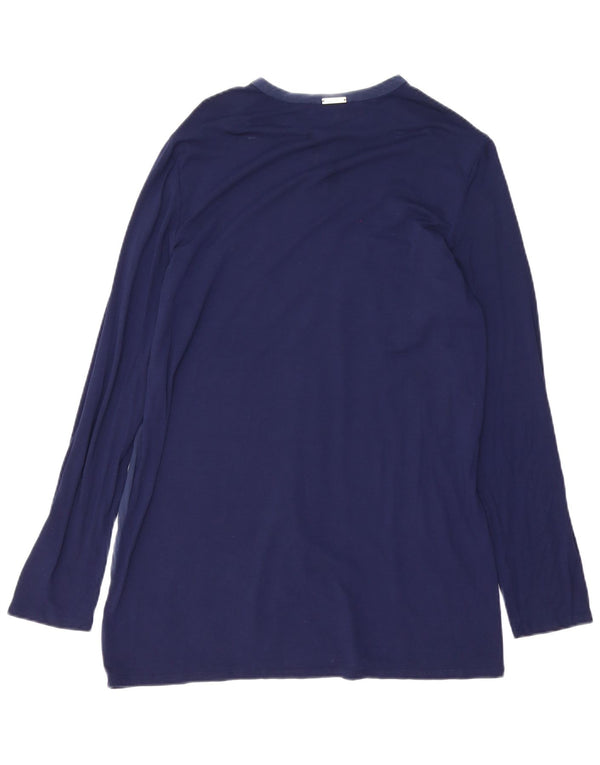 Liu Jo Womens Long Sleeve Shift Dress UK 10 Small Navy Blue Viscose
