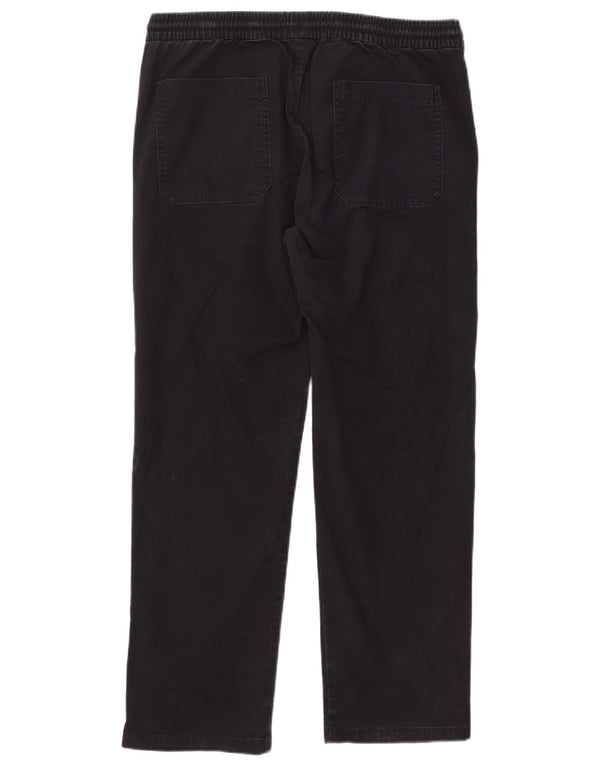Ανδρικό ίσιο casual παντελόνι Marks & Spencer W36 L29 Navy Blue Cotton