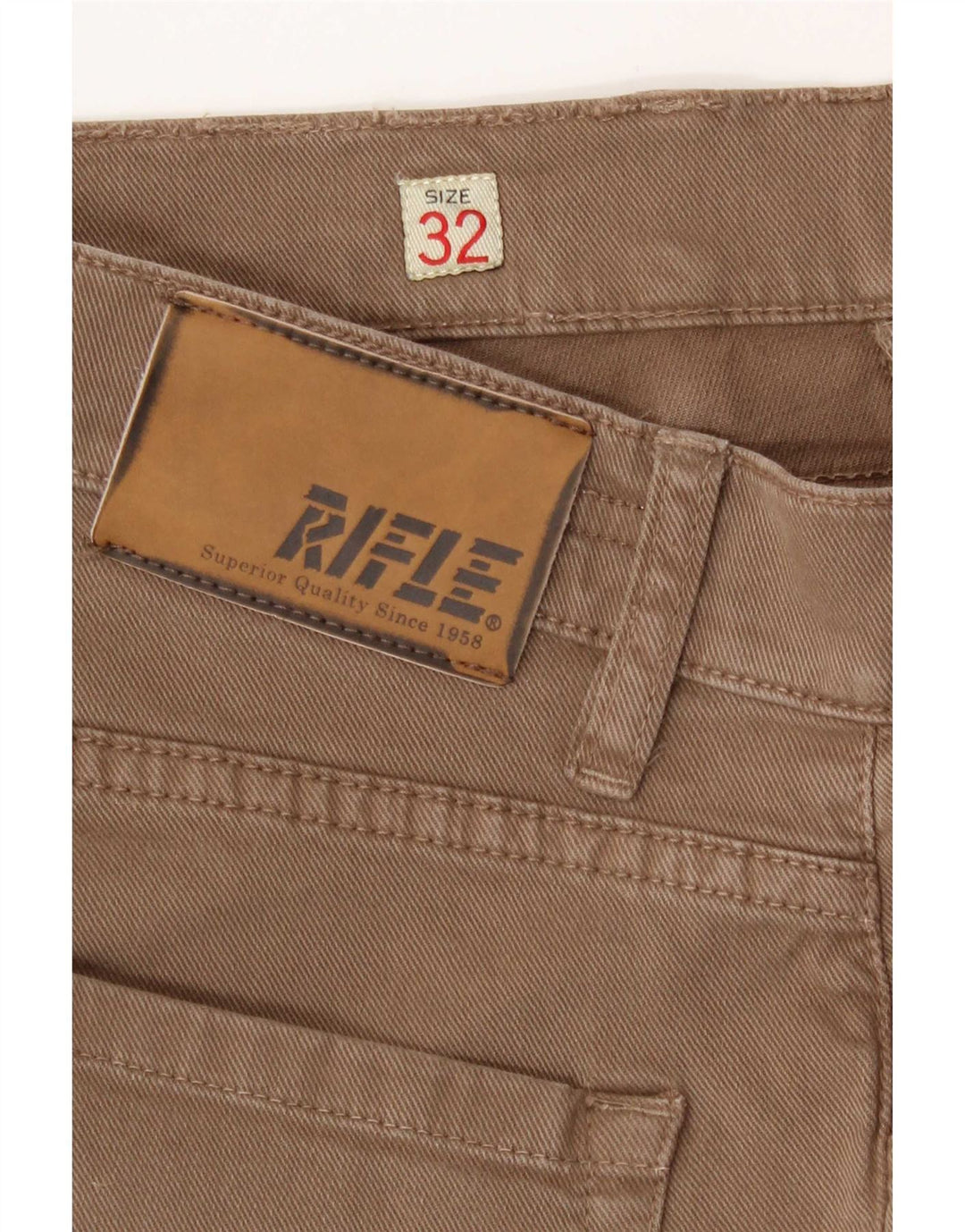 Rifle Γυναικείο Slim Jeans W32 L34 Μπεζ βαμβακερό