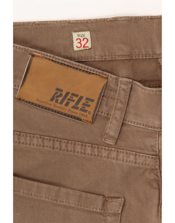 Rifle Γυναικείο Slim Jeans W32 L34 Μπεζ βαμβακερό