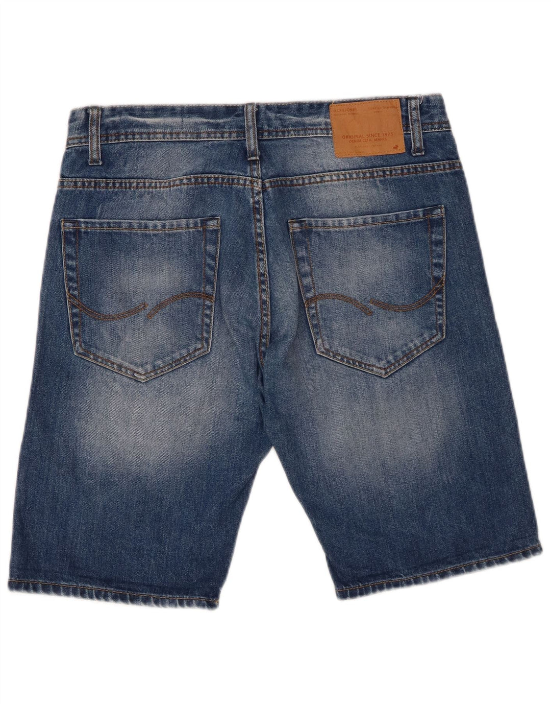 Jack & Jones Ανδρικό τζιν σορτς μεσαίο W32 μπλε βαμβακερό