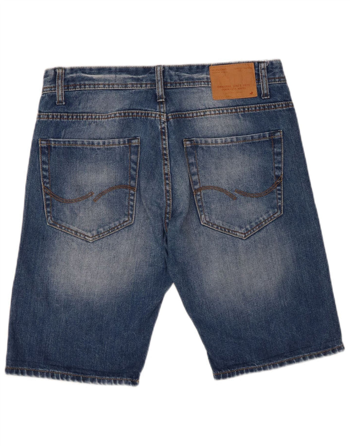 Jack & Jones Ανδρικό τζιν σορτς μεσαίο W32 μπλε βαμβακερό