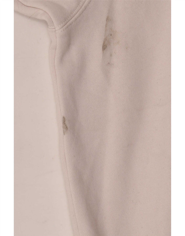 Γυναικείο γραφικό υπερμεγέθη φούτερ Nike Jumper UK 14 Μεσαίο λευκό βαμβακερό