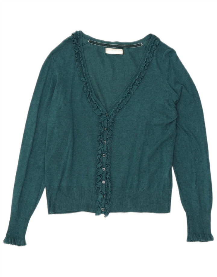 Marks & Spencer Γυναικείο πουλόβερ Crop Cardigan UK 12 Medium Green
