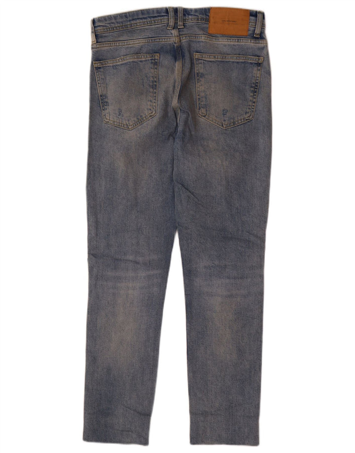 Zara Ανδρικό τζιν Distressed Straight EU 40 Medium W31 L28 Blue