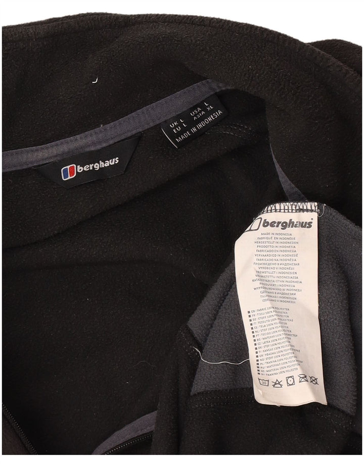 Ανδρικό φερμουάρ Berghaus Fleece Jumper με μεγάλο μαύρο χρώμα πολυεστέρα