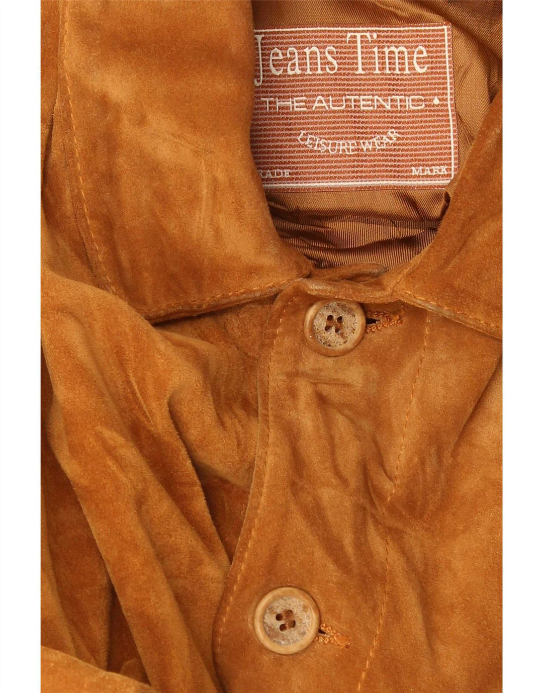 Vintage Ανδρικό Suede Jacket UK 42 XL Beige Leather