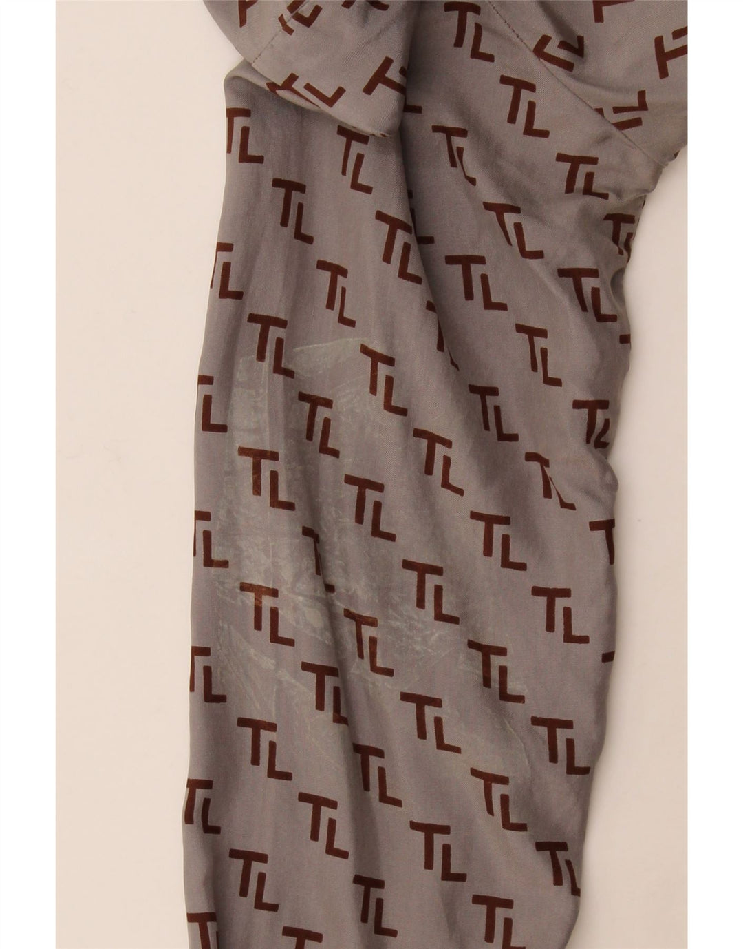 Vintage γυναικείο γραφικό πουκάμισο UK 12 Medium Grey