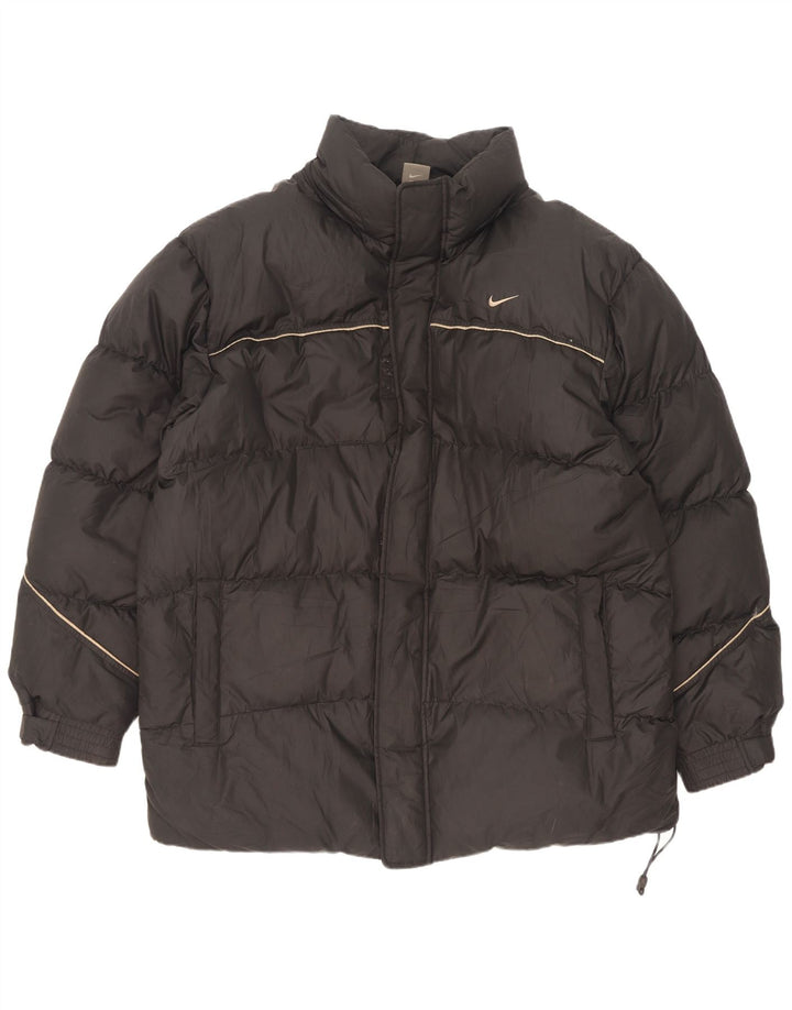 Ανδρικό μπουφάν Nike με επένδυση UK 42 XL μαύρο πολυεστέρα