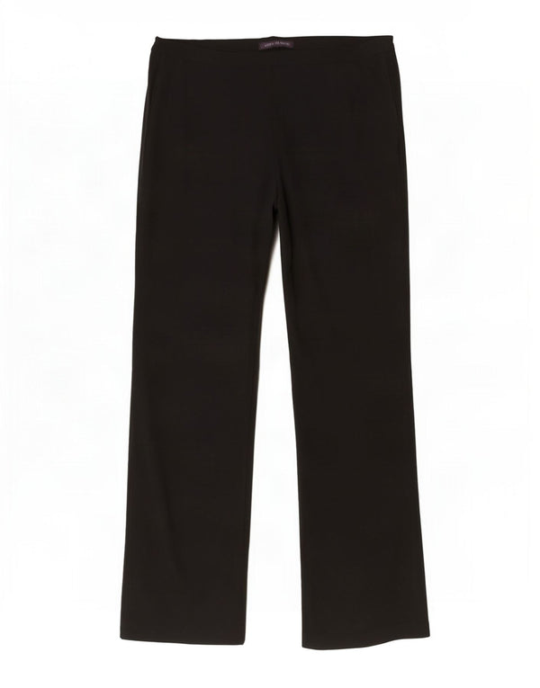 Marks & Spencer Γυναικείο ίσιο casual παντελόνι UK 16 μεγάλο W34 L30 μαύρο