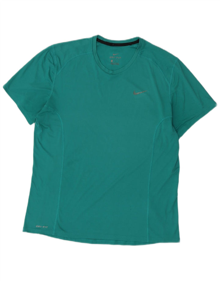 Ανδρικό T-Shirt Nike Dri Fit Top Large Green Polyester