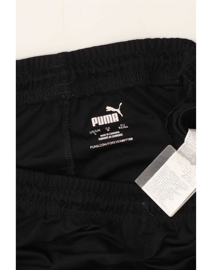 Ανδρικό αθλητικό σορτς Puma μεγάλο μαύρο πολυεστέρα