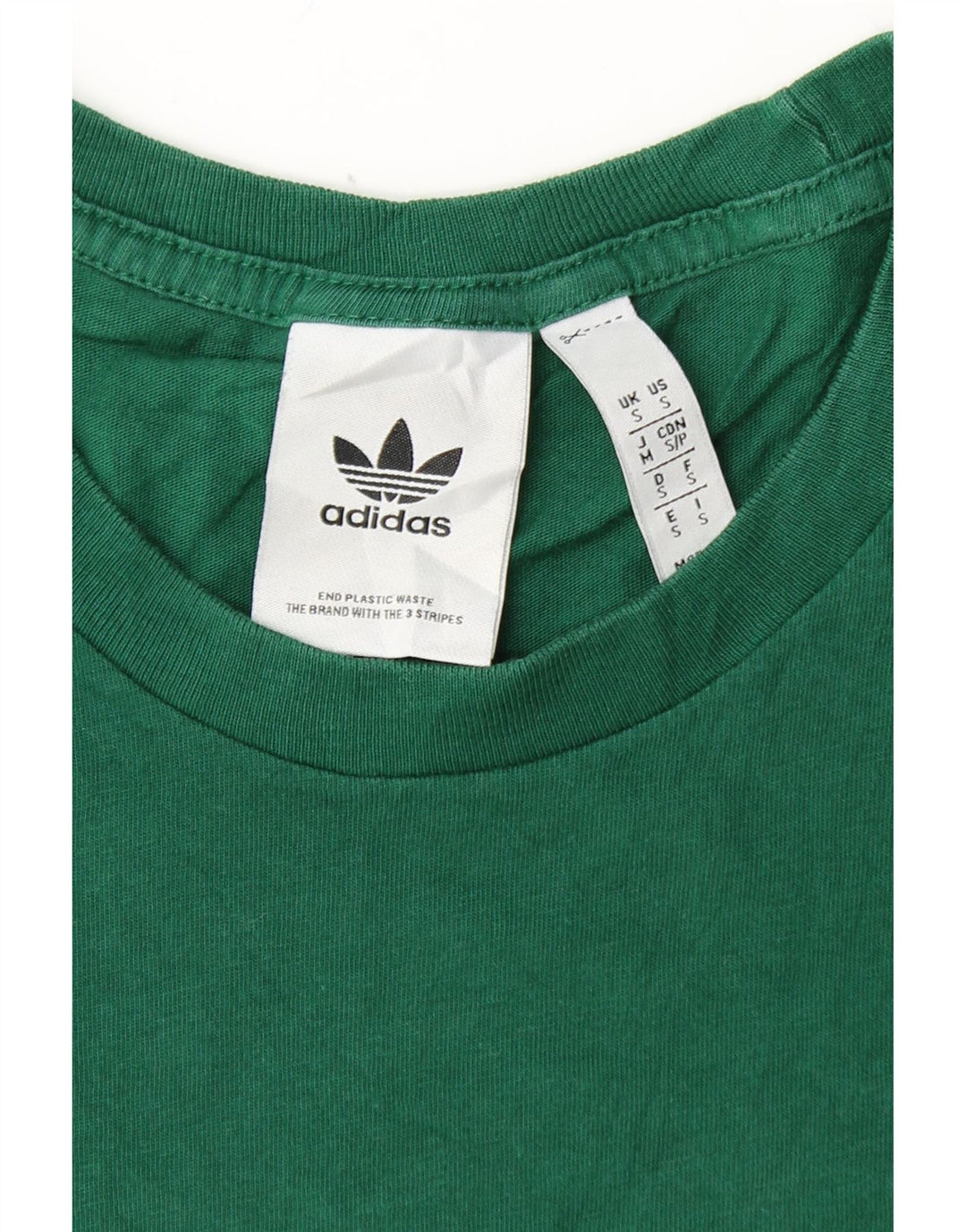 ADIDAS Mens T-Shirt Top Small Green Cotton Vintage Adidas and Second-Hand Adidas from Messina Hembry 