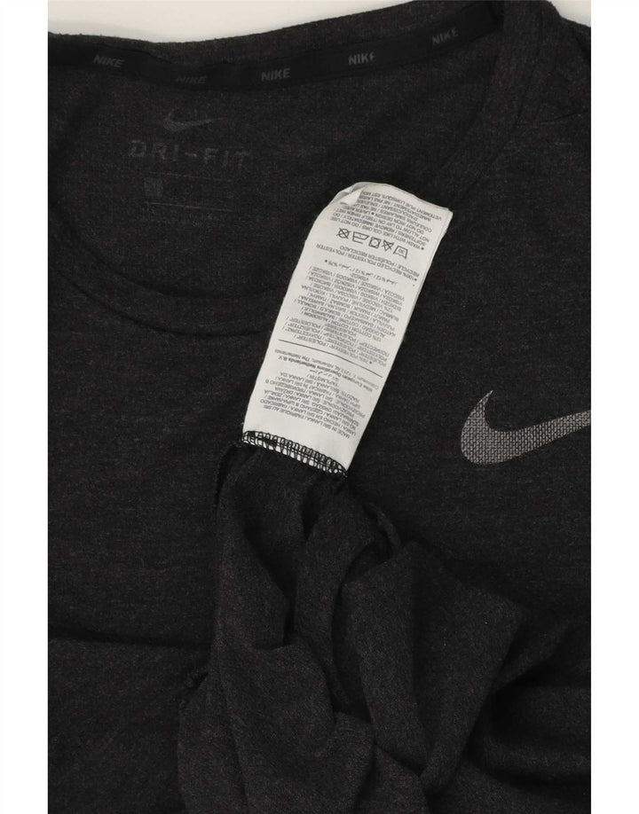 Ανδρικό T-Shirt Nike Dri Fit Τοπ μεσαίου γκρι πολυεστέρα