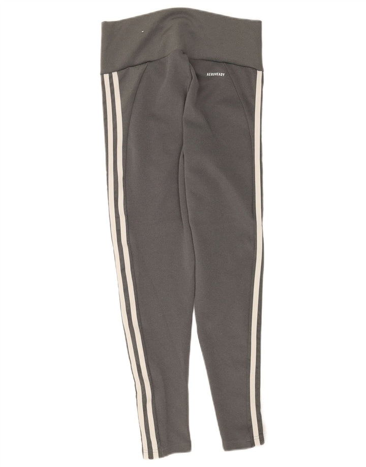 Adidas Γυναικεία Aeroready Crop κολάν UK 12/14 Medium Grey Polyester