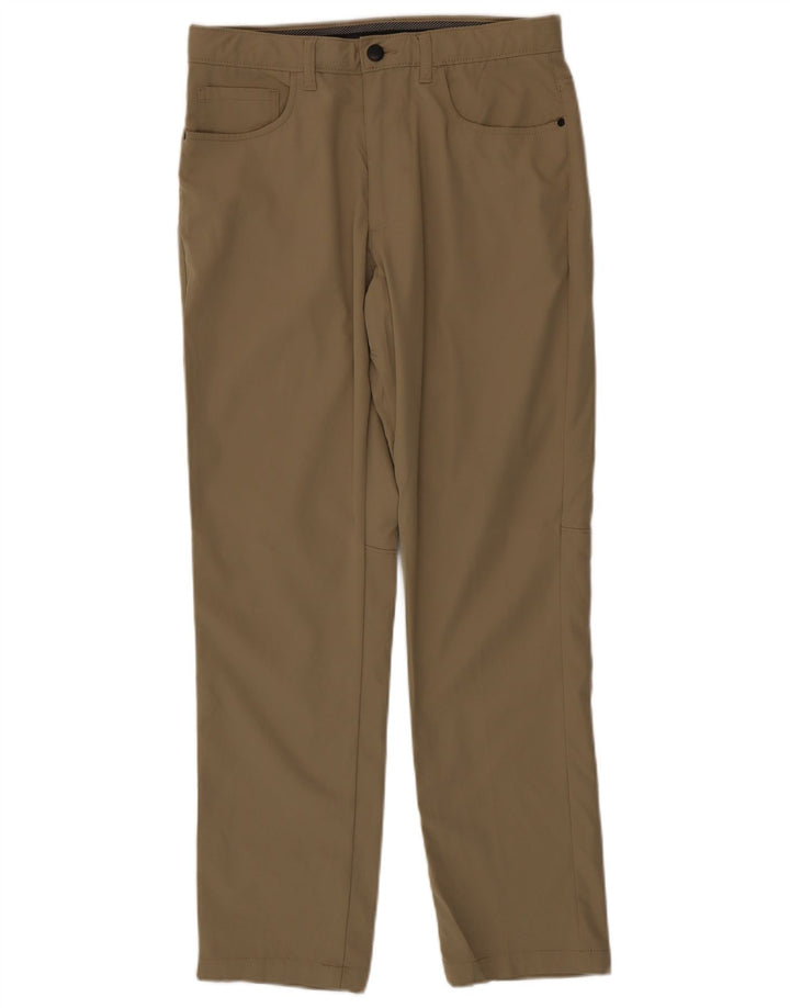 Lee Ανδρικό ίσιο casual παντελόνι W32 L32 Beige Polyester