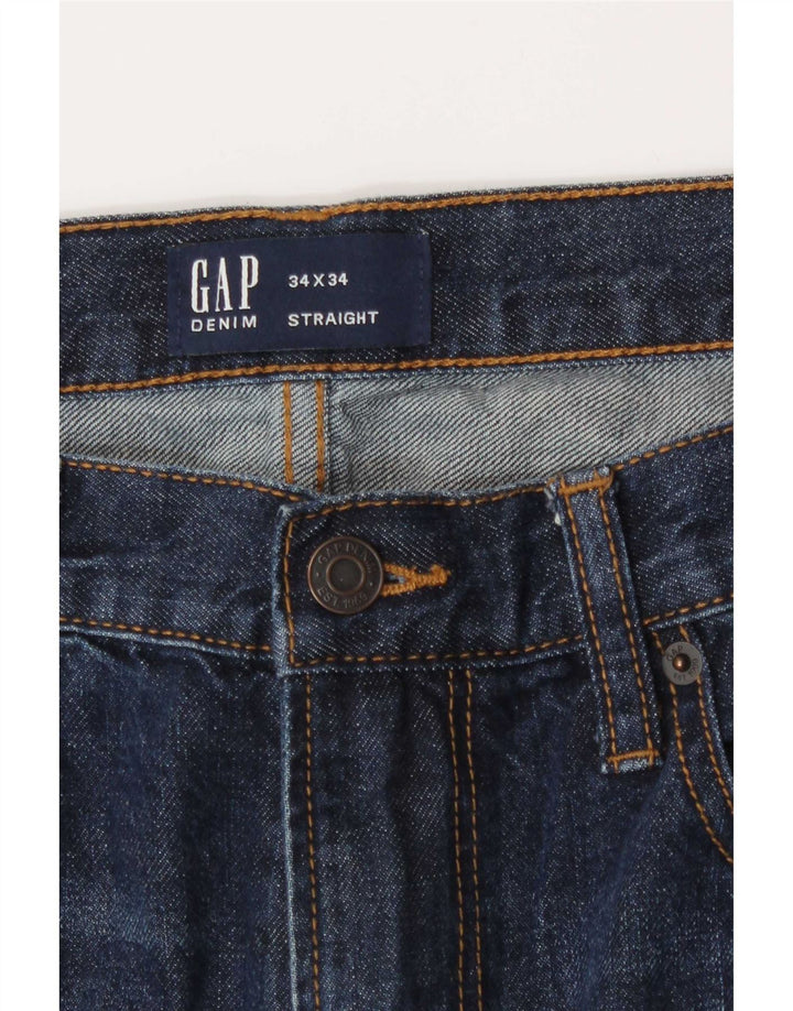 Ανδρικό τζιν Gap ίσιο W34 L31 Navy Blue Cotton
