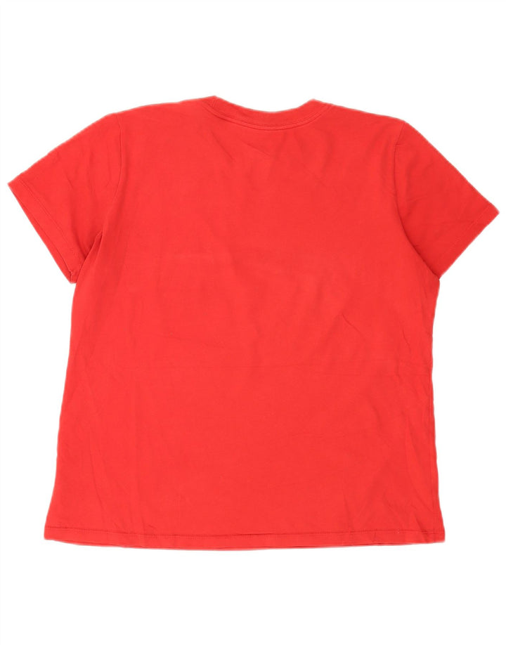 Μπλουζάκι Nike ανδρικό Dri Fit γραφικό μπλουζάκι, μεσαίο κόκκινο βαμβακερό