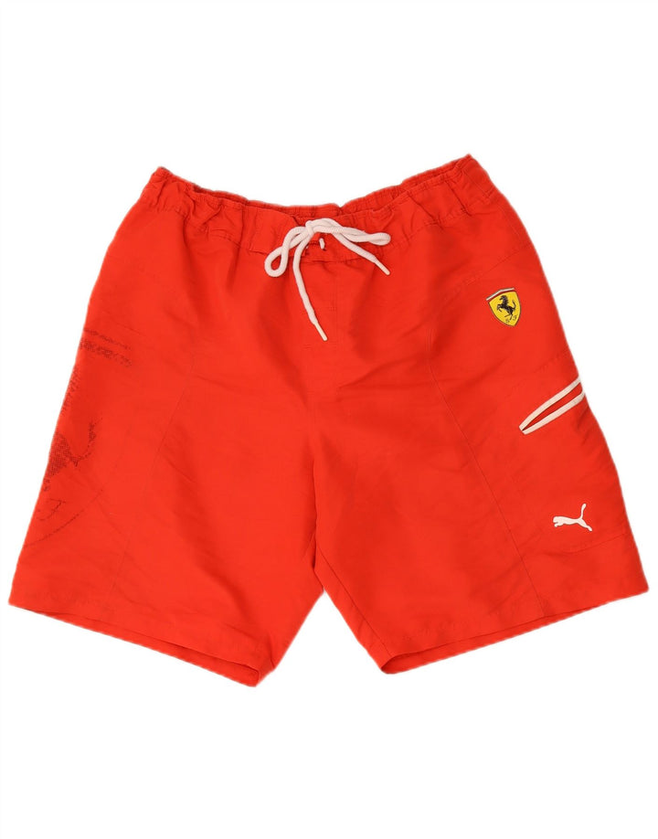 Puma Ανδρικό γραφικό σορτς κολύμβησης Ferrari μεσαίο κόκκινο πολυεστέρα