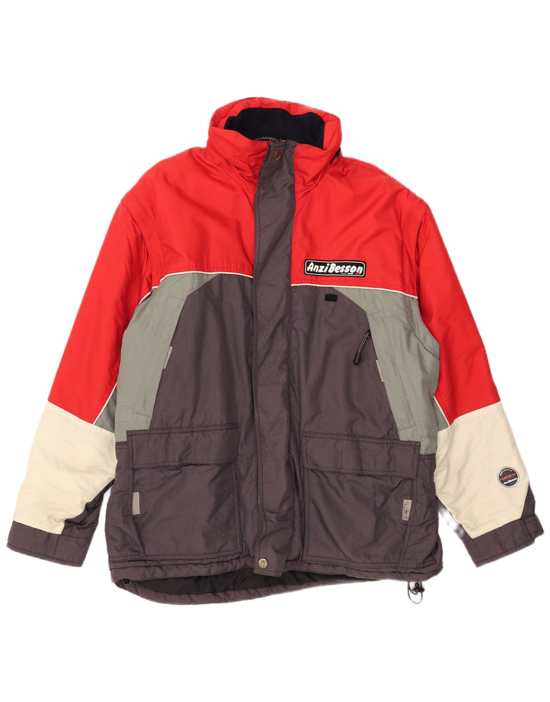 Ανδρικό μπουφάν Anzi Besson Windbreaker UK 42 XL πολύχρωμο μπλοκ χρώματος