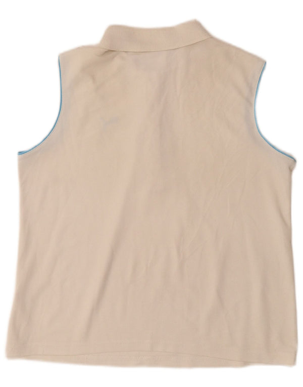 Γυναικείο αμάνικο μπλουζάκι πόλο PUMA UK 14 Medium Off White