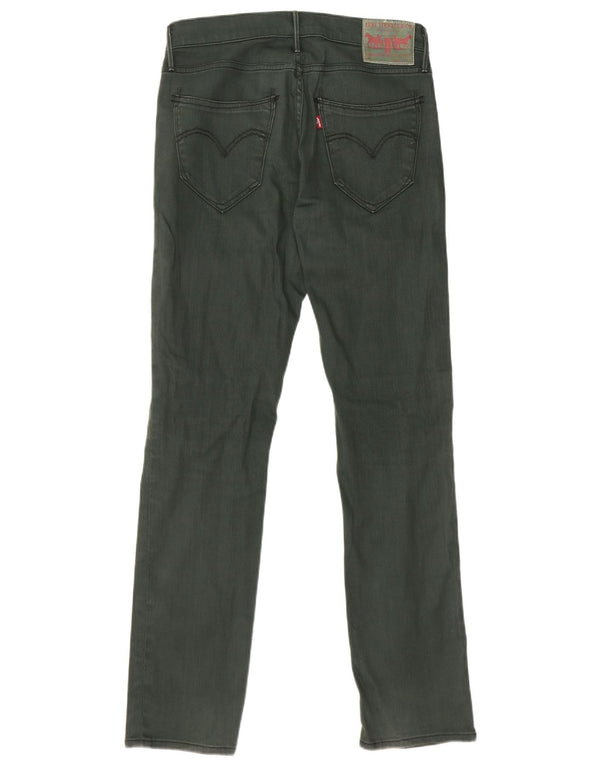 Levi's Womens 511 Slim Jeans W29 L32 Πράσινο βαμβακερό