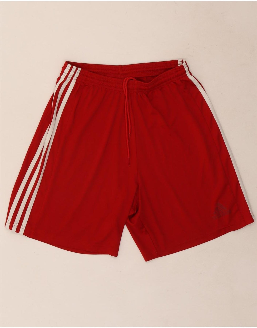Ανδρικό σορτς Adidas Climalite με μεσαίο κόκκινο πολυεστέρα