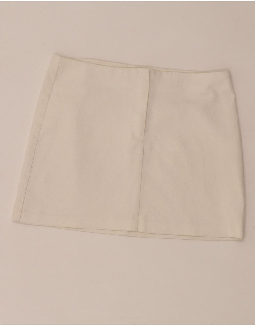 Γυναικεία Μίνι Φούστα Benetton W28 Μεσαίο Λευκό