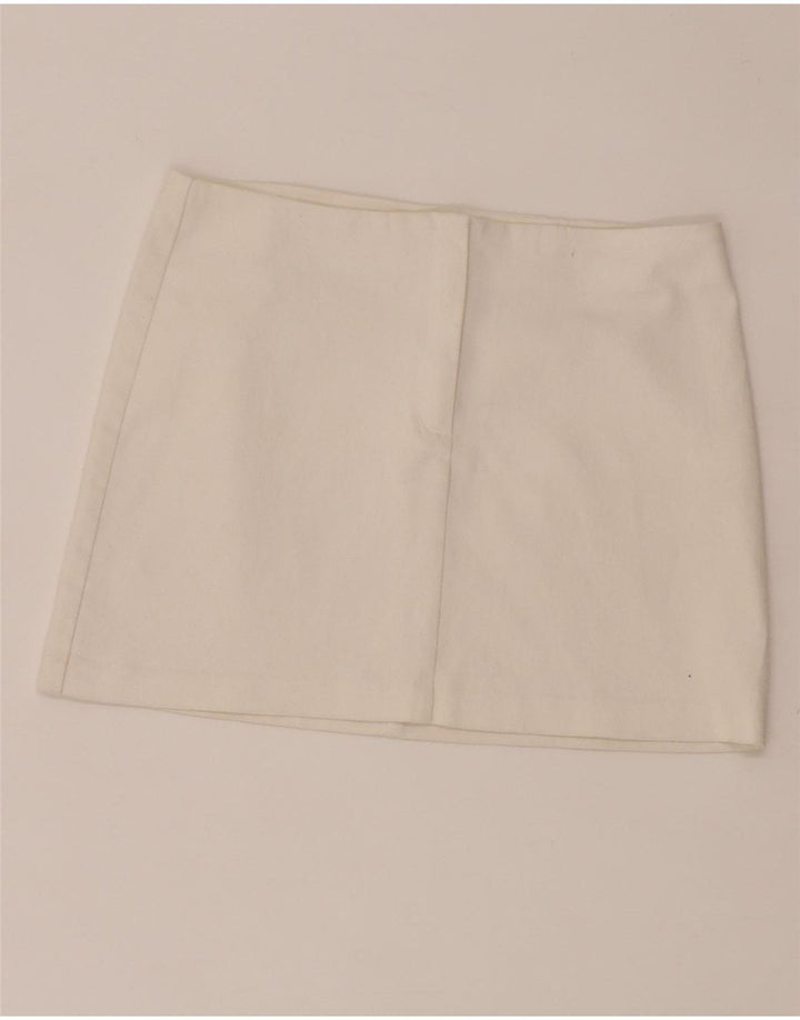 Γυναικεία Μίνι Φούστα Benetton W28 Μεσαίο Λευκό